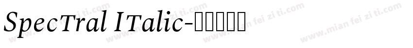 Spectral Italic字体转换